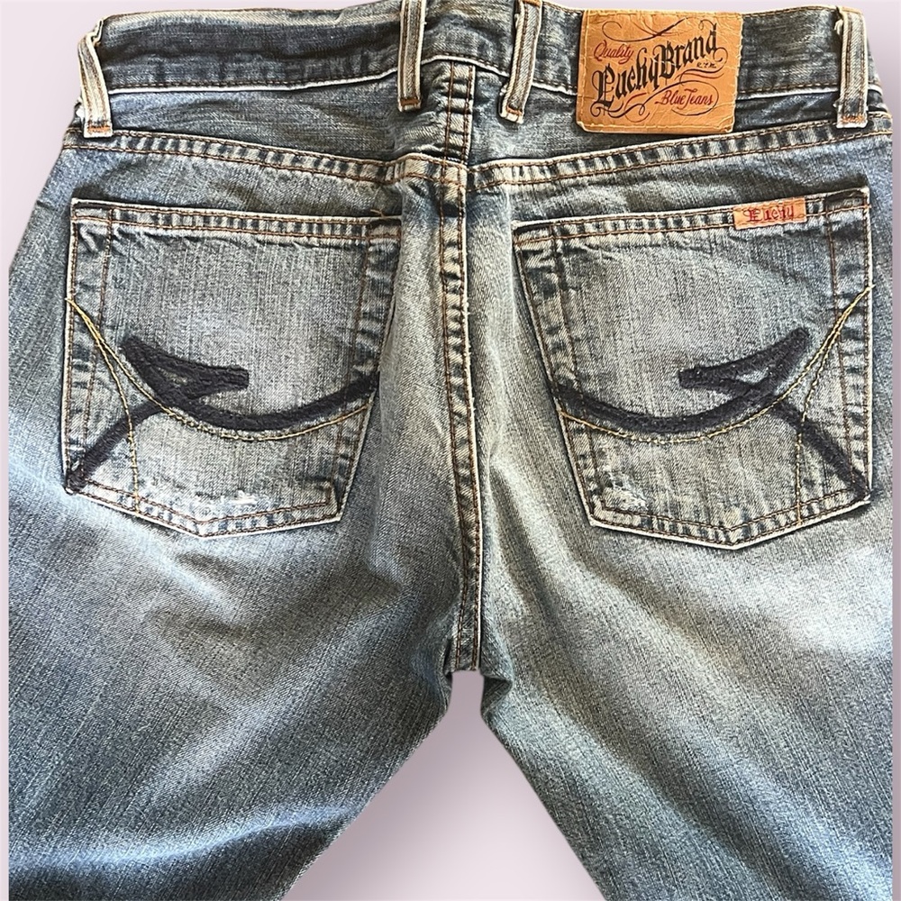 Vintage Women’s Y2K  Lucky Jeans, Sweet Dream, Bootcut, Distressed, 2/26 - Picture 4 of 10